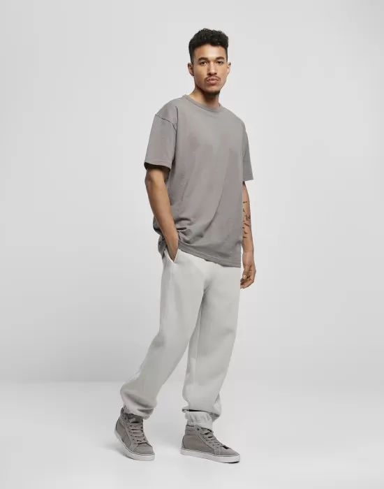 Мъжка изчистена тениска в сив цвят Urban Classics от органичен памук, Тениски - Hoodstyle.bg