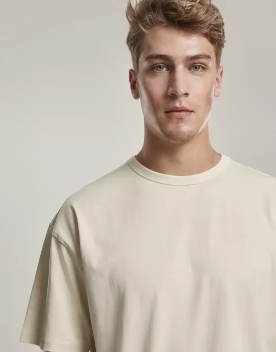 Мъжка тениска в пясъчен цвят Urban Classics  Organic Basic, Тениски - Hoodstyle.bg