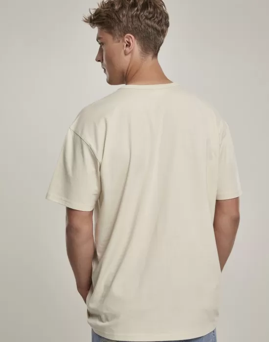 Мъжка тениска в пясъчен цвят Urban Classics  Organic Basic, Тениски - Hoodstyle.bg