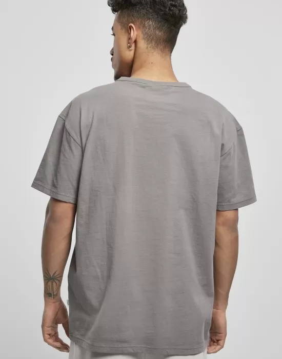 Мъжка изчистена тениска в сив цвят Urban Classics от органичен памук, Тениски - Hoodstyle.bg