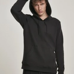 Мъжки суичър в черно Urban Classics Organic Basic Hoody