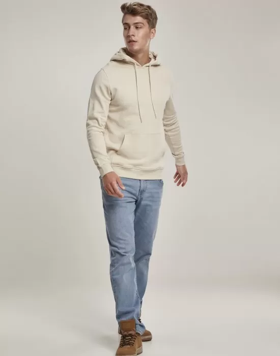 Мъжки суичър в пясъчен цвят Urban Classics Organic Basic Hoody, Суичъри - Hoodstyle.bg