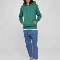 Мъжки суичър с качулка в зелен цвят Urban Classics Basic Hoody
