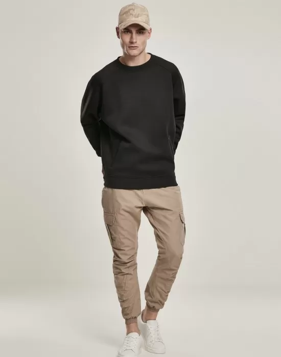 Мъжки пуловер Urban Classics с реглан ръкави в черно, Блузи - Hoodstyle.bg