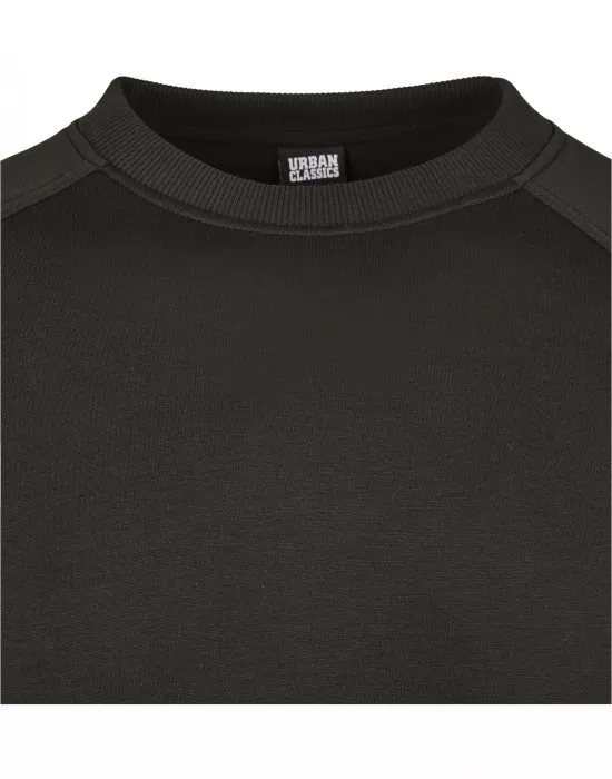 Мъжки пуловер Urban Classics с реглан ръкави в черно, Блузи - Hoodstyle.bg