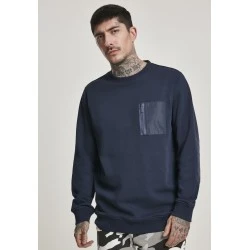 Мъжка блуза в тъмносиньо Urban Classics Military Crew 