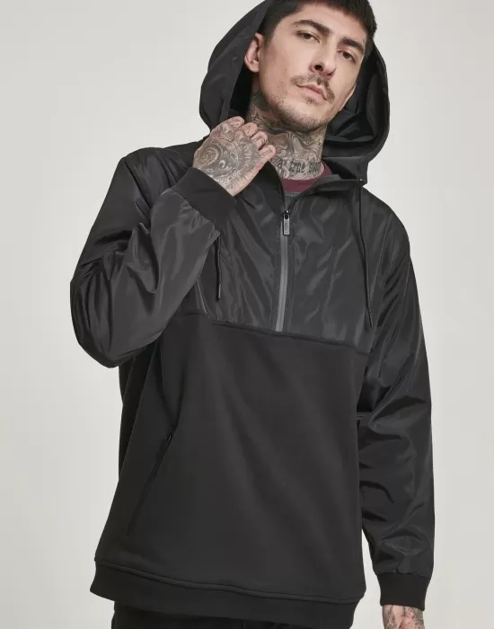 Мъжки суичър в  Urban Classics Military?Half Zip?Hoody, Суичъри с цип - Hoodstyle.bg