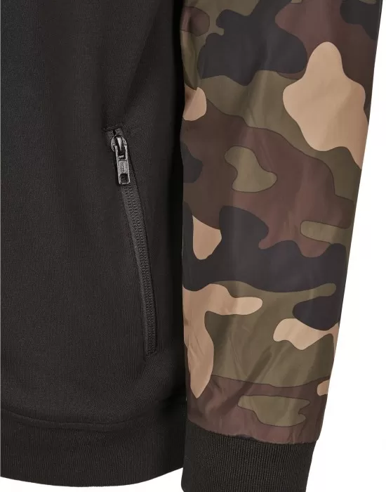 Мъжки суичър в черно Urban Classics Military?Half Zip?Hoody, Суичъри с цип - Hoodstyle.bg