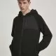Мъжко яке в черно от Urban Classics Hooded Sherpa Zip, Зимни якета - Hoodstyle.bg