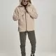 Мъжко яке в пясъчен цвят от Urban Classics Hooded Sherpa Zip, Зимни якета - Hoodstyle.bg