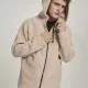 Мъжко яке в пясъчен цвят от Urban Classics Hooded Sherpa Zip, Зимни якета - Hoodstyle.bg