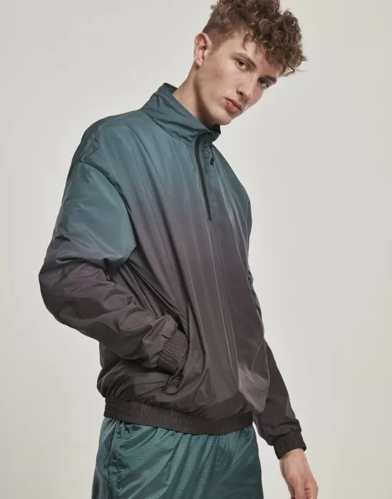 Мъжко яке в черно от Urban Classics Gradient Pull Over, Якета Пролет / Есен - Hoodstyle.bg