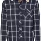 Мъжко тънко яке Urban Classics Sherpa Lined Shirt в тъмносин цвят, Якета Пролет / Есен - Hoodstyle.bg