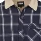 Мъжко тънко яке Urban Classics Sherpa Lined Shirt в тъмносин цвят, Якета Пролет / Есен - Hoodstyle.bg