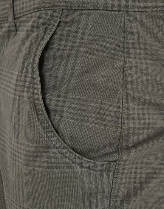Мъжки карго панталон в тъмносиво Urban Classics AOP Glencheck, Панталони - Hoodstyle.bg