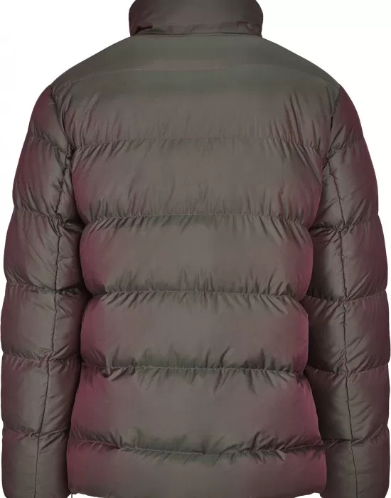 Мъжко зимно яке Urban Classics Shimmering Pull Over в сребрист цвят, Зимни якета - Hoodstyle.bg