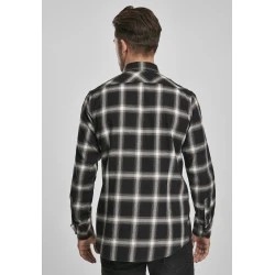 Мъжка карирана риза в черно и бяло Urban Classics Checked Flanell Shirt 6 