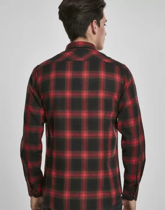 Мъжка карирана риза Urban Classics Checked Flanell, Ризи - Hoodstyle.bg