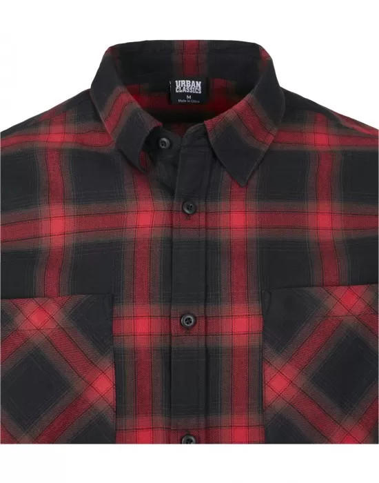 Мъжка карирана риза Urban Classics Checked Flanell, Ризи - Hoodstyle.bg