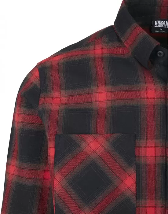 Мъжка карирана риза Urban Classics Checked Flanell, Ризи - Hoodstyle.bg