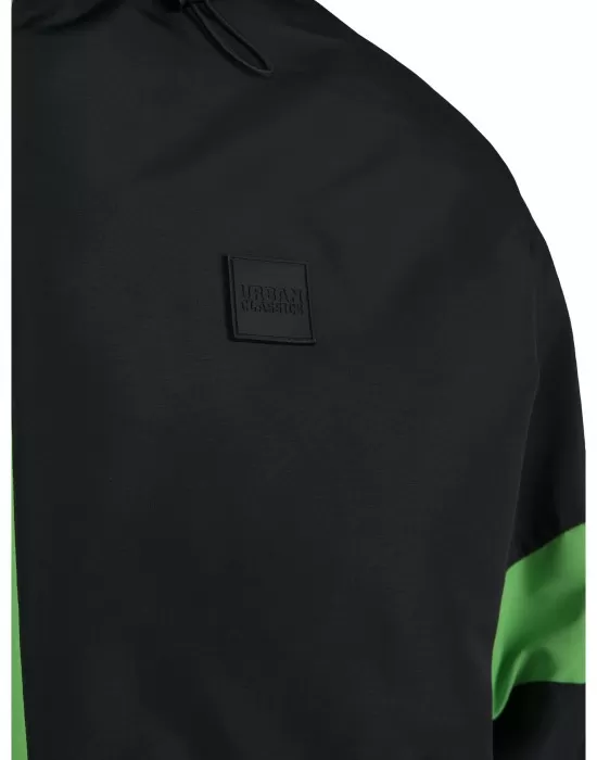 Мъжко яке в черно от Urban Classics Neon Mix Pull Over Jacket, Якета Пролет / Есен - Hoodstyle.bg