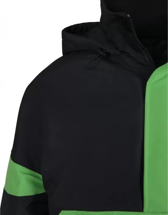 Мъжко яке в черно от Urban Classics Neon Mix Pull Over Jacket, Якета Пролет / Есен - Hoodstyle.bg