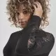 Дамска блуза в черно Urban Classics Ladies Lace Striped LS, Блузи - Hoodstyle.bg