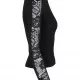 Дамска блуза в черно Urban Classics Ladies Lace Striped LS, Блузи - Hoodstyle.bg