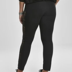 Дамски клин в черно Urban Classics Ladies Lace Striped Leggings 