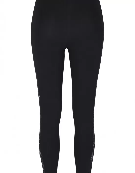 Дамски клин в черно Urban Classics Ladies Lace Striped Leggings, Клинове - Hoodstyle.bg