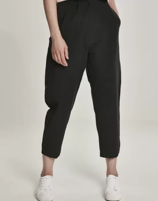 Дамски панталон в черно Urban Classics Ladies High Waist Cropped, Панталони - Hoodstyle.bg