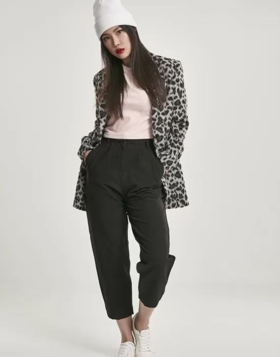 Дамски панталон в черно Urban Classics Ladies High Waist Cropped, Панталони - Hoodstyle.bg