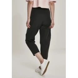 Дамски панталон в черно Urban Classics Ladies High Waist Cropped 