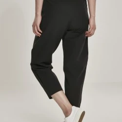 Дамски панталон в черно Urban Classics Ladies High Waist Cropped 