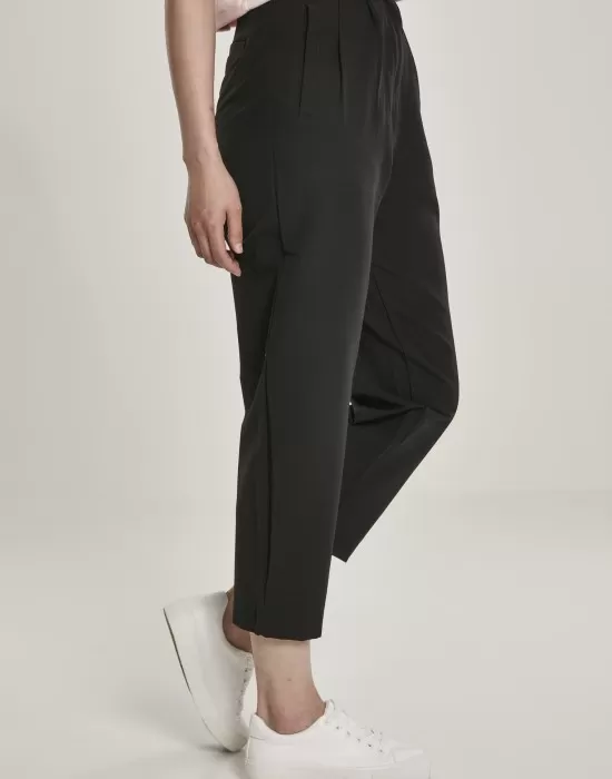 Дамски панталон в черно Urban Classics Ladies High Waist Cropped, Панталони - Hoodstyle.bg