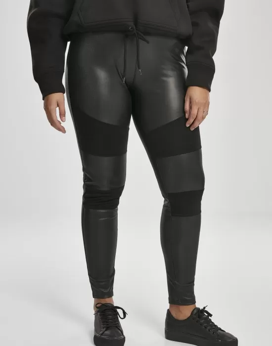 Дамски клин Urban Classics Ladies Fake Leather Tech Leggings, Клинове - Hoodstyle.bg