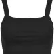 Комплект от 2 дамски топа в черно и бяло Urban Classics Ladies Cropped Top 2-Pack, Топове - Hoodstyle.bg