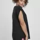 Дамска тениска в черен цвят Urban Classics Ladies Basic Shaped Tee black, Тениски - Hoodstyle.bg