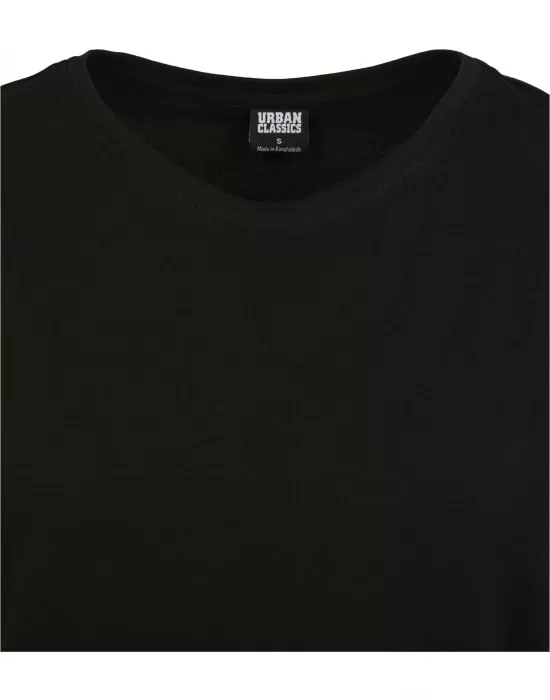 Дамска тениска в черен цвят Urban Classics Ladies Basic Shaped Tee black, Тениски - Hoodstyle.bg