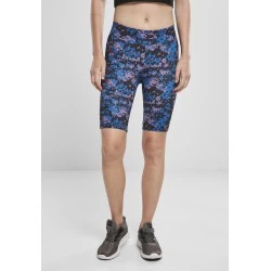 Дамски къс клин в камуфлажен десен Urban Classics High Waist Camo Tech Cycledigital duskviolet camo 