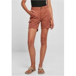 Дамски къси карго панталони в цвят праскова Urban Classics Ladies Cargo Shorts