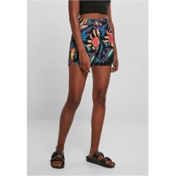 Дамски къси панталони в цветен принт Ladies Shorts blackfruity