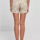 Дамски къси панталони в цвят екрю Urban Classics Ladies AOP Shorts, Къси панталони - Hoodstyle.bg