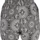 Дамски къси панталони на черно-бели фигури Urban Classics Ladies AOP Viscose Resort Shorts, Къси панталони - Hoodstyle.bg