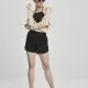 Дамски къси панталони от вискоза в черен цвят Urban Classics Ladies Viscose Resort Shorts black, Къси панталони - Hoodstyle.bg