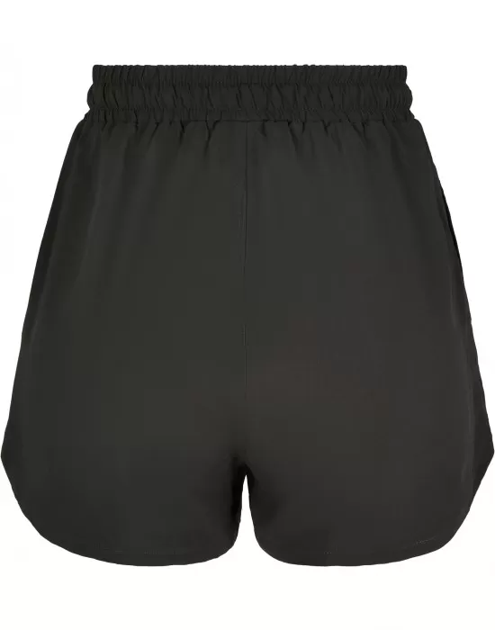 Дамски къси панталони от вискоза в черен цвят Urban Classics Ladies Viscose Resort Shorts black, Къси панталони - Hoodstyle.bg