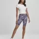 Дамски къс клин Urban Classics Ladies Tie Dye Cycling Shorts darkshadow/pink, Клинове - Hoodstyle.bg