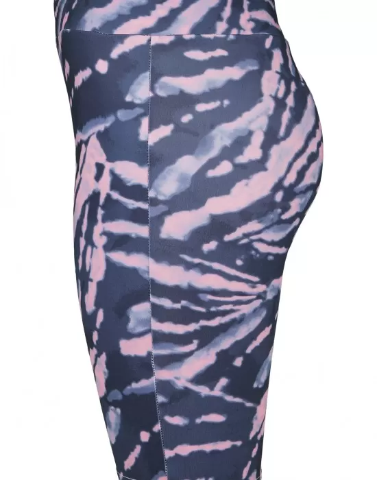 Дамски къс клин Urban Classics Ladies Tie Dye Cycling Shorts darkshadow/pink, Клинове - Hoodstyle.bg