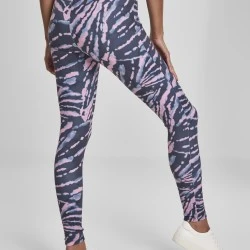 Дамски клин Urban Classics Ladies High Waist Tie Dye Leggings darkshadow/pink 