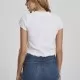 Комплект от 2 тениски в черно и бяло Urban Classics Ladies Cropped Rib Tee 2-Pack, Тениски - Hoodstyle.bg